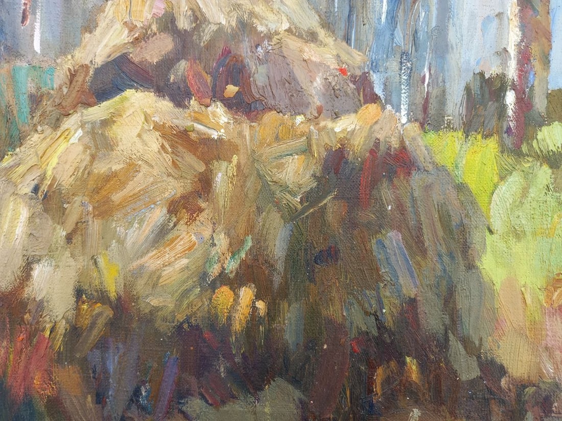 Oil painting Rural yard Alex Ditriev - 2