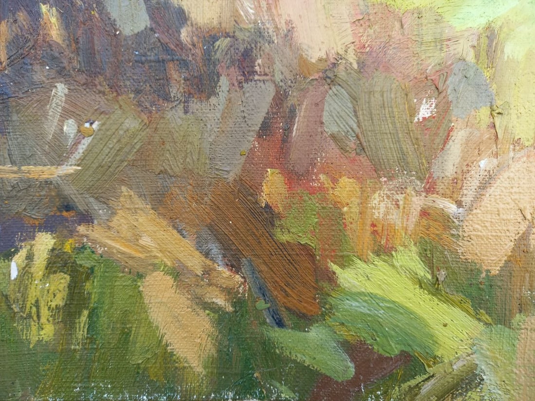 Oil painting Rural yard Alex Ditriev - 3