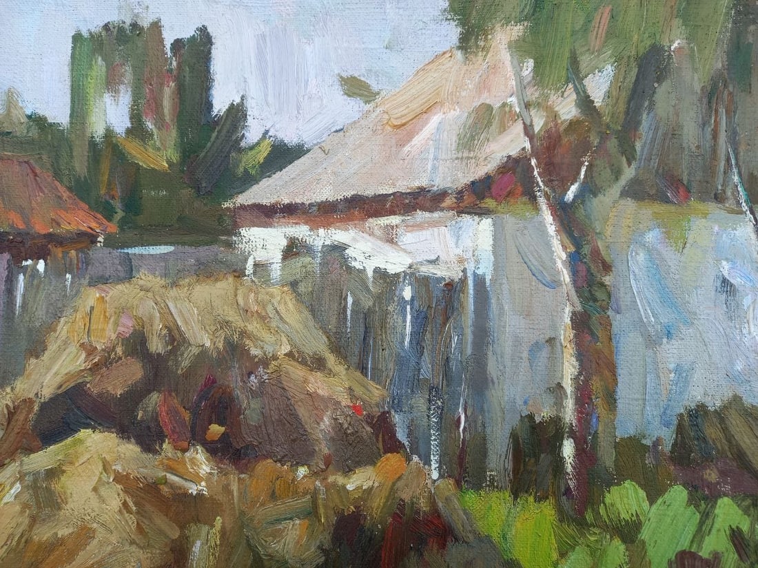 Oil painting Rural yard Alex Ditriev - 4