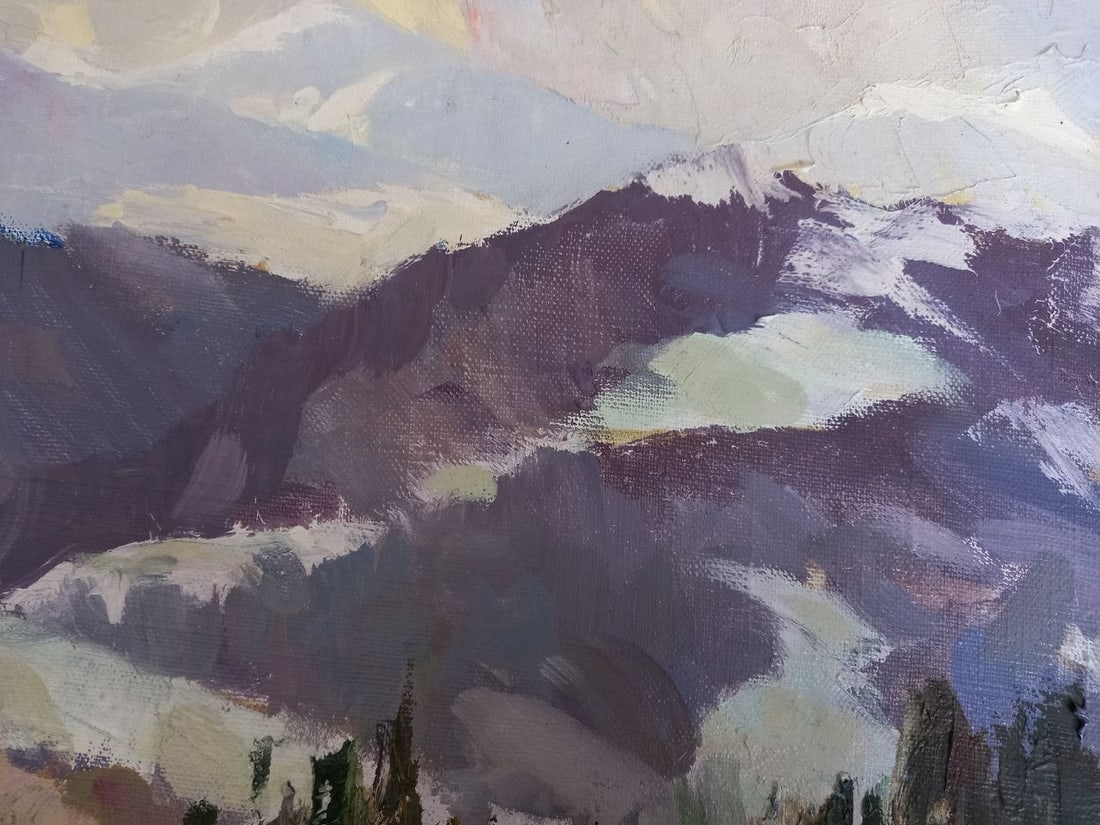 Oil painting Fairytale mountains Alex Ditriev - 4