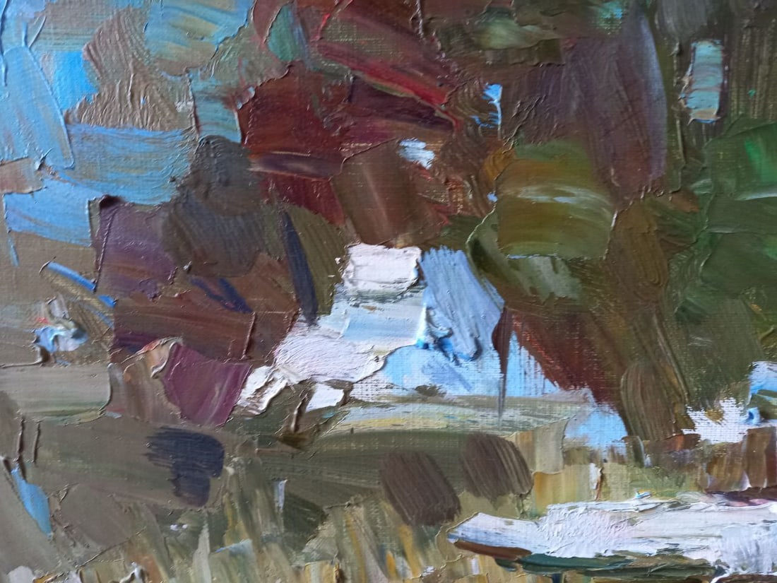 Oil painting Snowy winter Alex Ditriev - 5