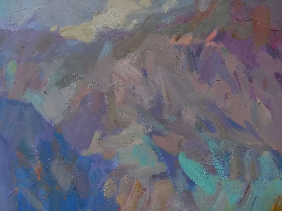 Oil painting Mountain Railway Alex Ditriev - 3