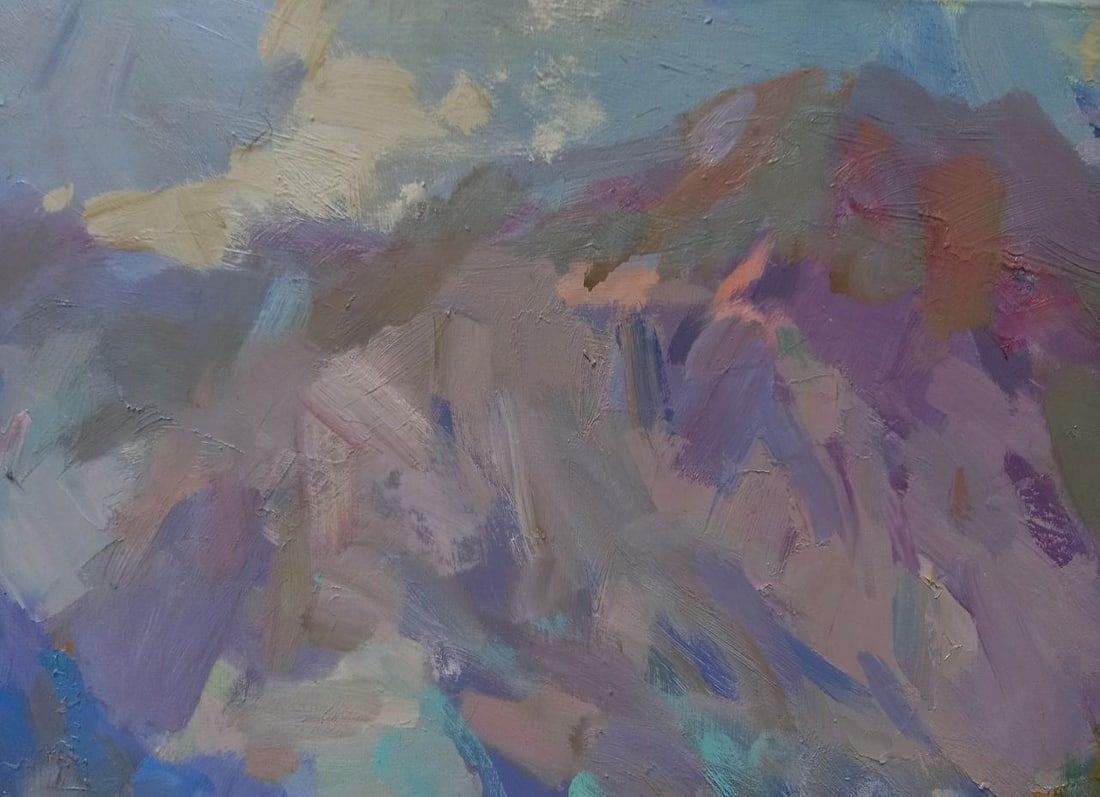Oil painting Mountain Railway Alex Ditriev - 4