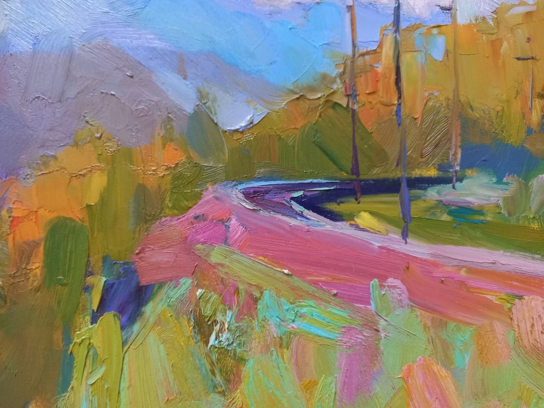 Oil painting Mountain Railway Alex Ditriev - 6