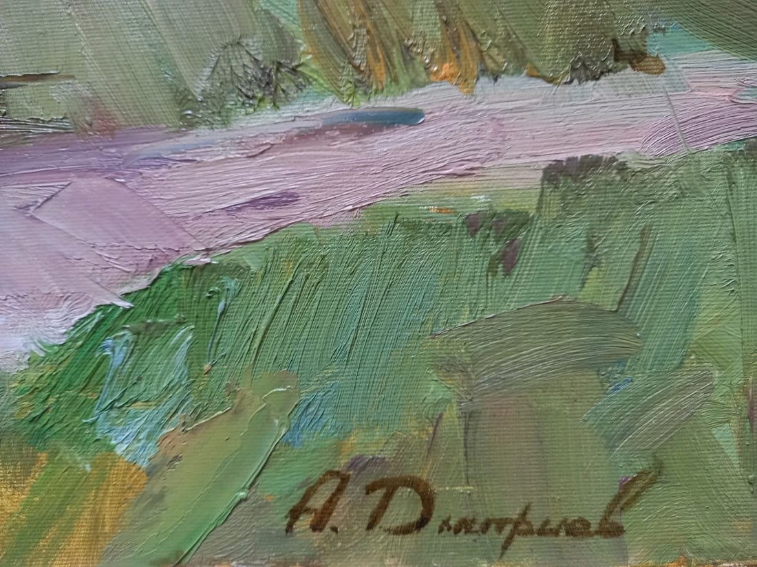 Oil painting Morning in the mountains Alex Ditriev - 3