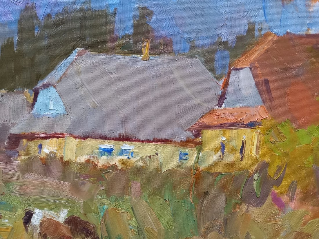Oil painting Morning in the mountains Alex Ditriev - 4
