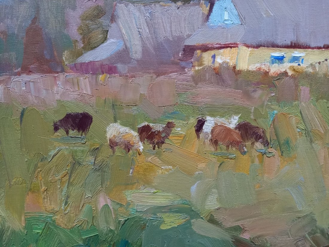 Oil painting Morning in the mountains Alex Ditriev - 8