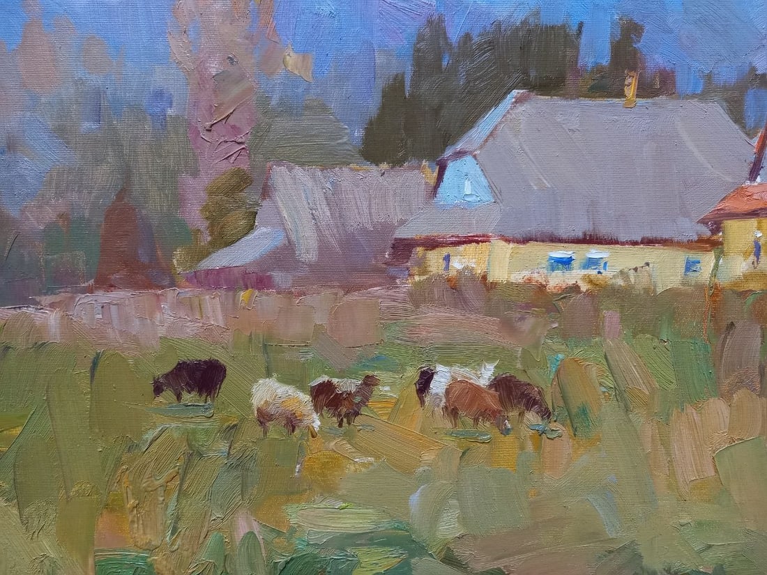 Oil painting Morning in the mountains Alex Ditriev - 9