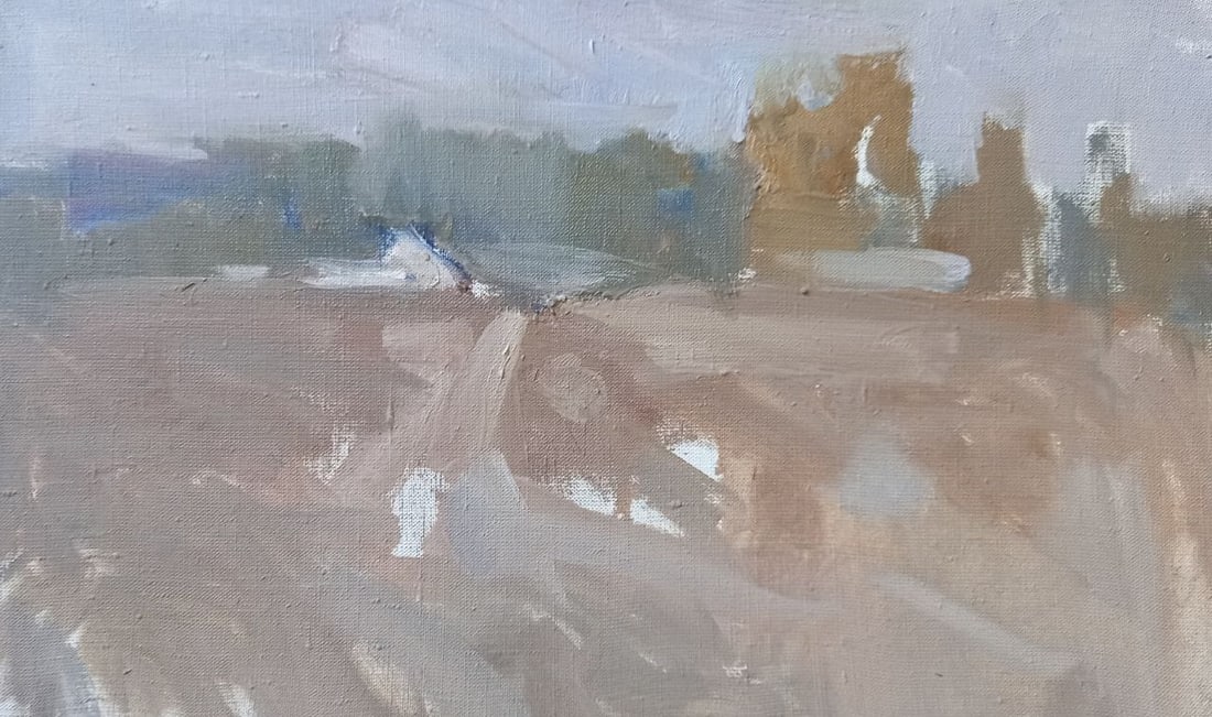 Oil painting Cloudy morning Alex Ditriev: Title: Oil painting Cloudy morning Alex Ditriev Description: 216AD Painter: Alex Ditriev S?ze: 50x31 cm/ 20.1x12.2 inches Components: oil, canvas Original painting from our collection ERA: Short infor