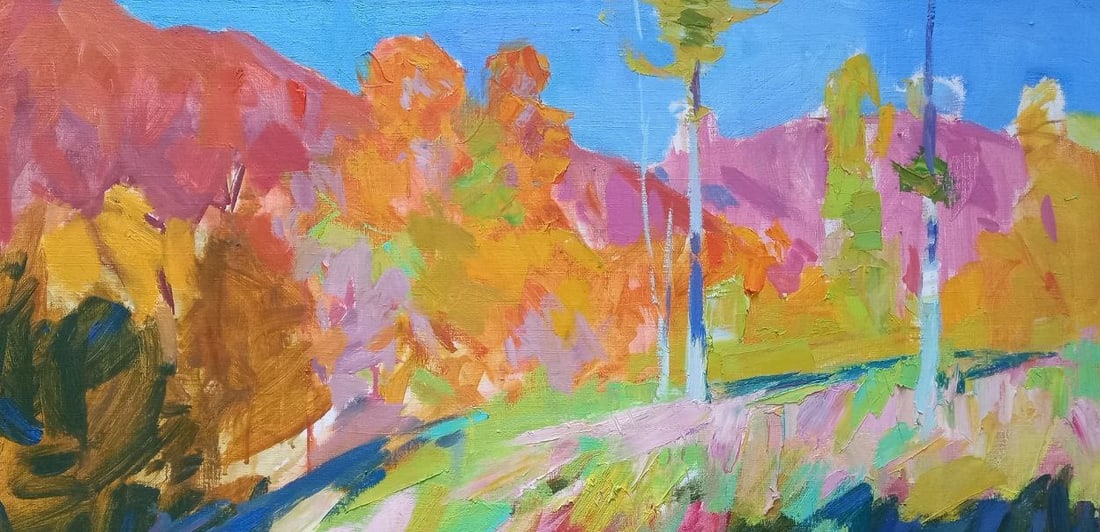 Oil painting Joyful sun Alex Ditriev: Title: Oil painting Joyful sun Alex Ditriev Description: 217AD Painter: Alex Ditriev S?ze: 100x50 cm/ 39.4x19.7 inches Components: oil, canvas Original painting from our collection ERA: Short informat