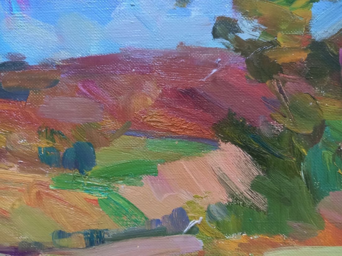 Oil painting Sunset in the Carpathians Alex Ditriev - 7