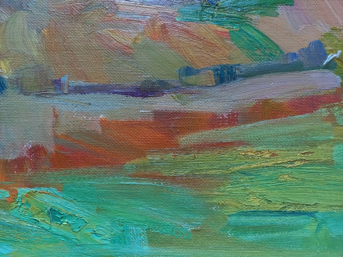Oil painting Sunset in the Carpathians Alex Ditriev - 8