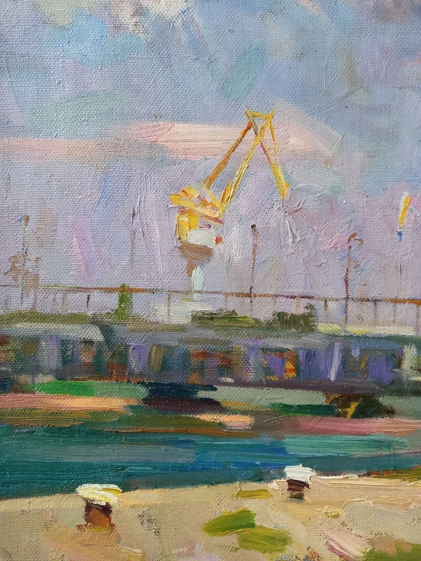 Oil painting Admiral Nakhimov Boulevard Nikolaev Alex Ditriev - 3