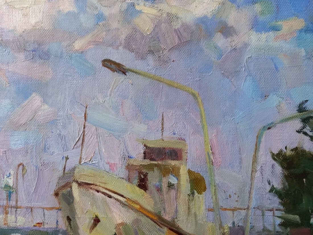 Oil painting Admiral Nakhimov Boulevard Nikolaev Alex Ditriev - 4