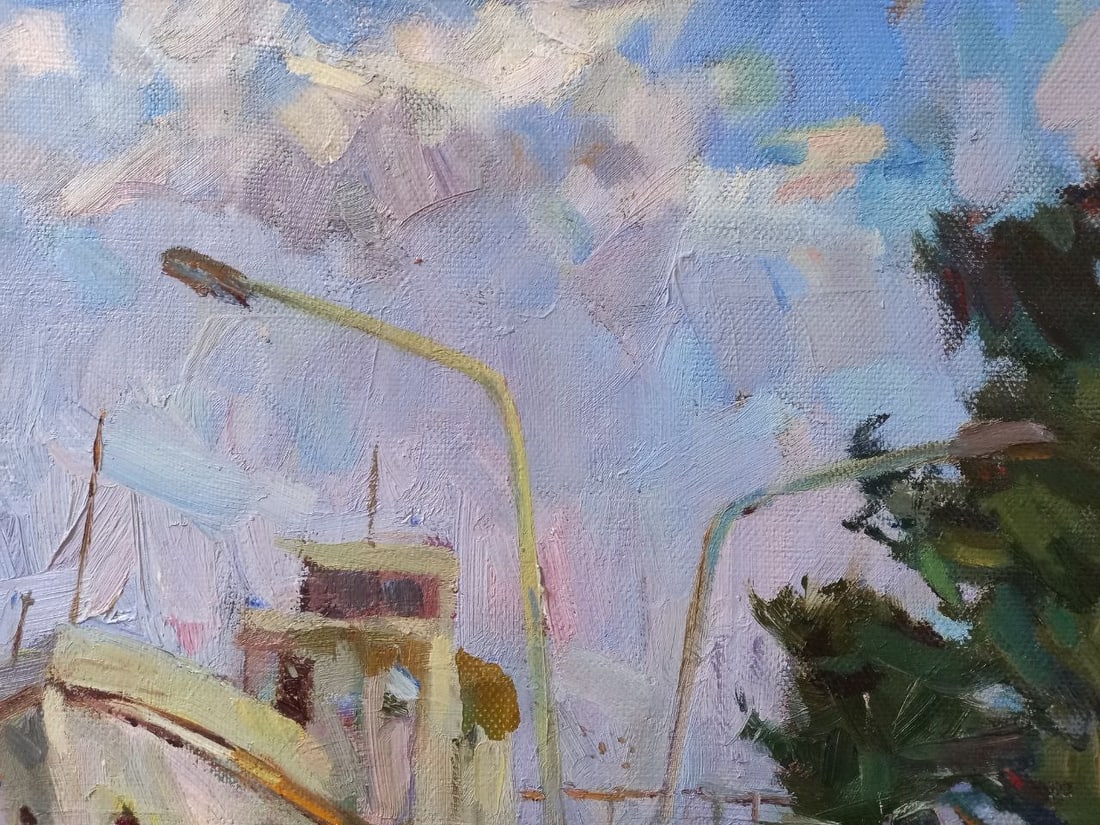Oil painting Admiral Nakhimov Boulevard Nikolaev Alex Ditriev - 5