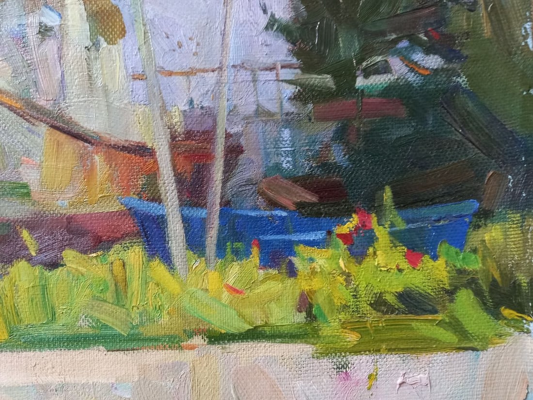 Oil painting Admiral Nakhimov Boulevard Nikolaev Alex Ditriev - 6