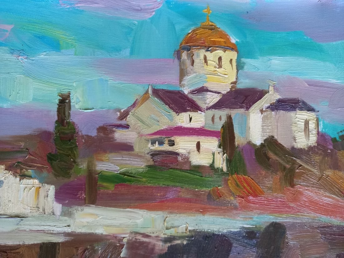 Oil painting Coast of Chersonesus Alex Ditriev - 6