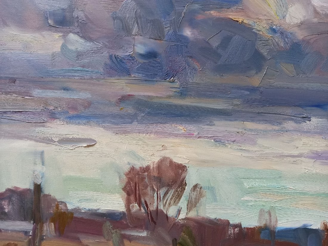 Oil painting Cloudy day Alex Ditriev - 2