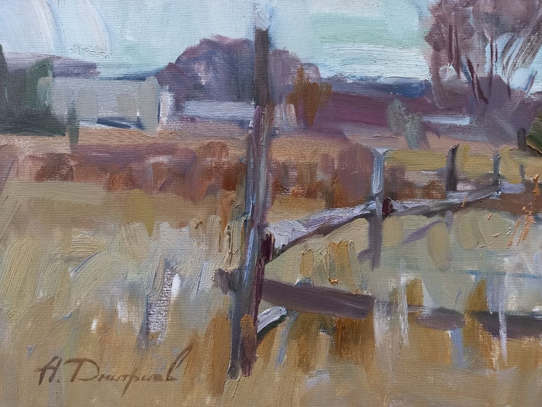 Oil painting Cloudy day Alex Ditriev - 3