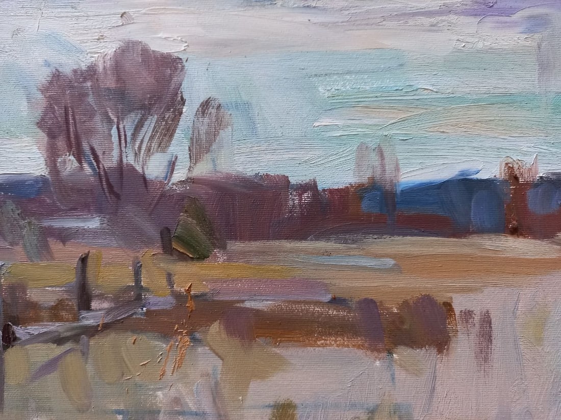 Oil painting Cloudy day Alex Ditriev - 5