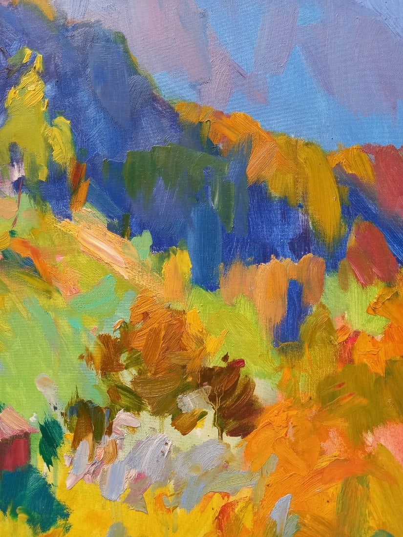 Oil painting Colorful Carpathians Alex Ditriev - 2