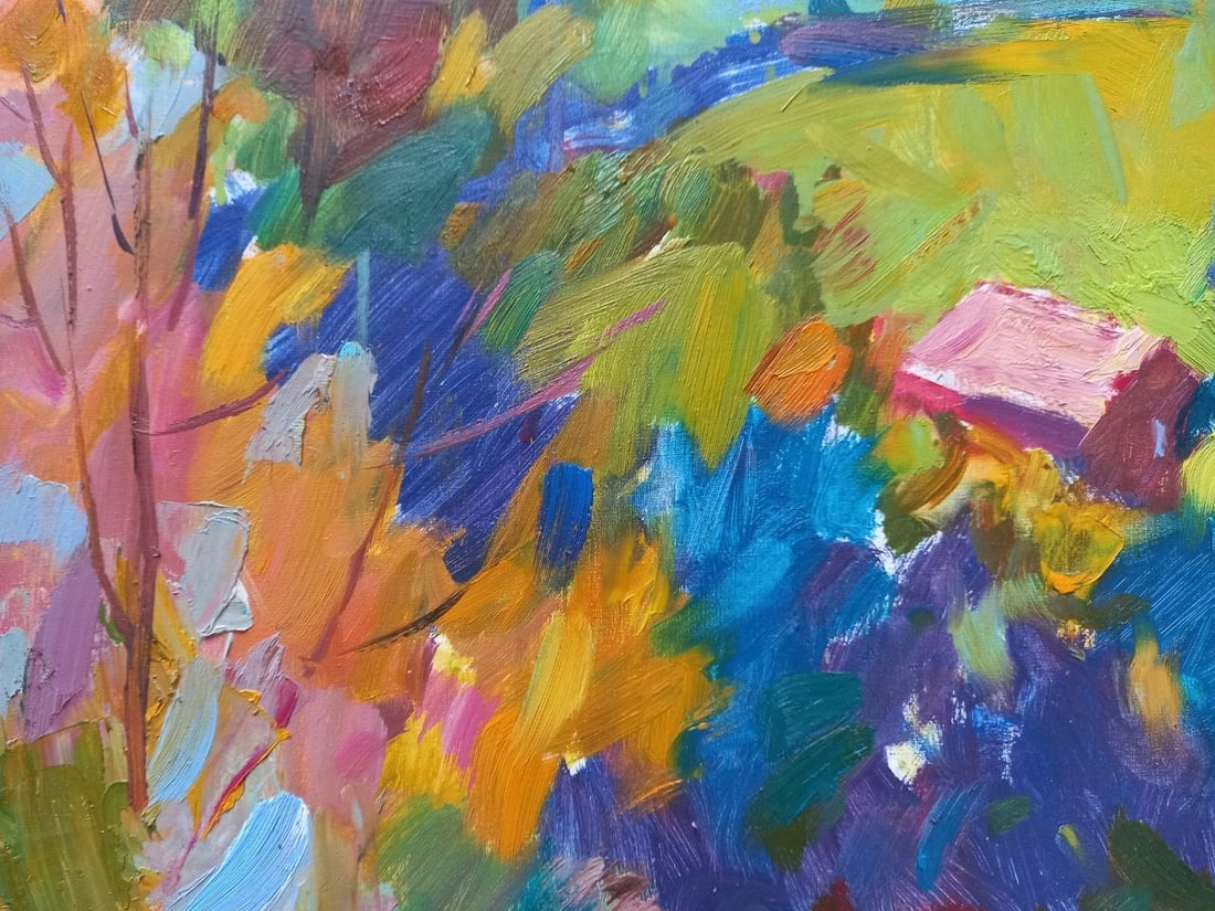 Oil painting Colorful Carpathians Alex Ditriev - 4