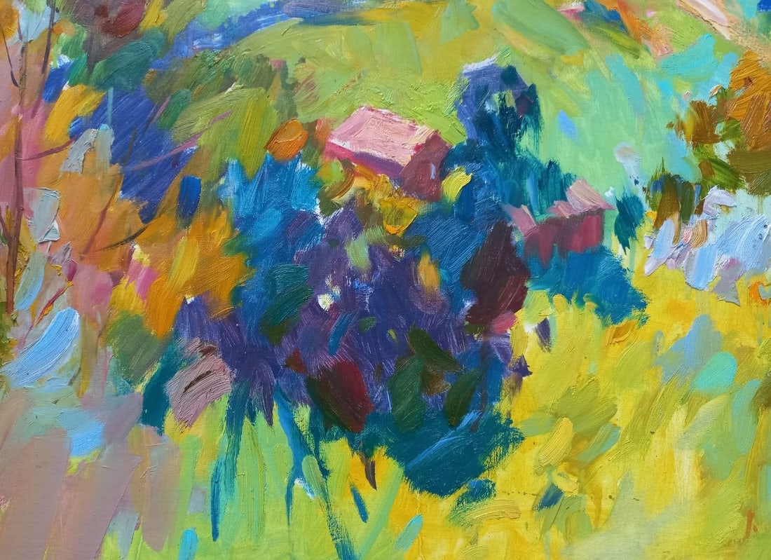 Oil painting Colorful Carpathians Alex Ditriev - 5