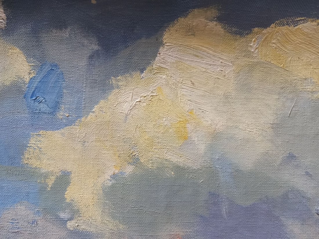 Oil painting Summer clouds Alex Ditriev - 2