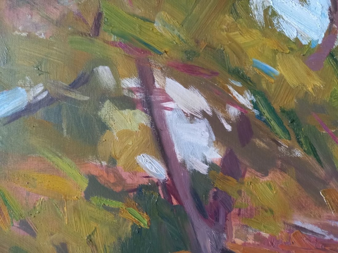 Oil painting Backyard Alex Ditriev - 3