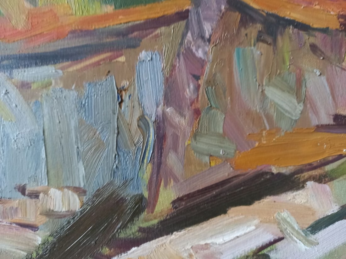 Oil painting Backyard Alex Ditriev - 4