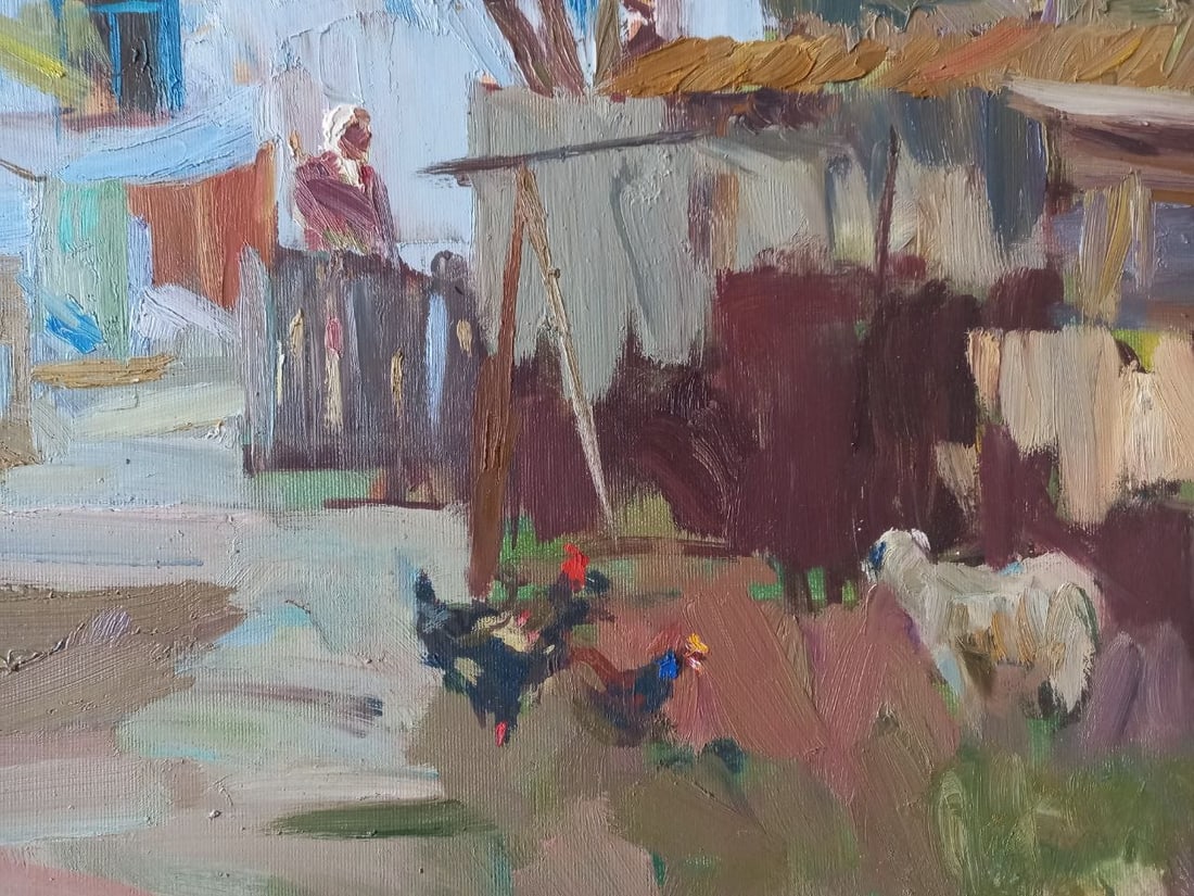 Oil painting Backyard Alex Ditriev - 7
