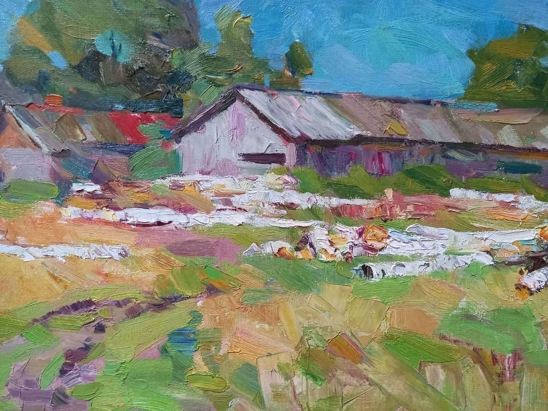 Oil painting Sawmill Alex Ditriev - 3