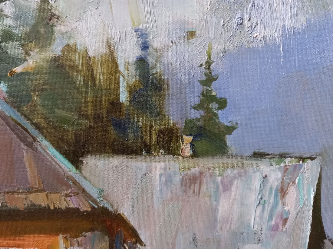 Oil painting Morning in the Carpathians Alex Ditriev - 2