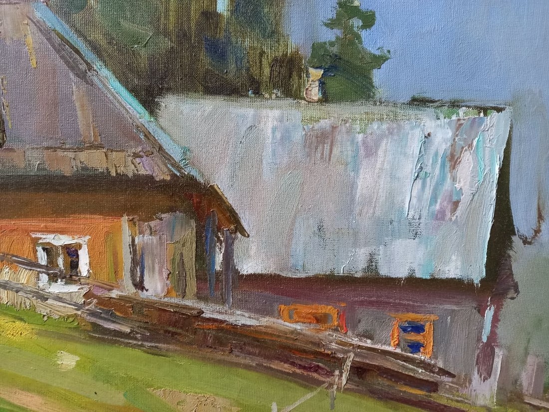 Oil painting Morning in the Carpathians Alex Ditriev - 3