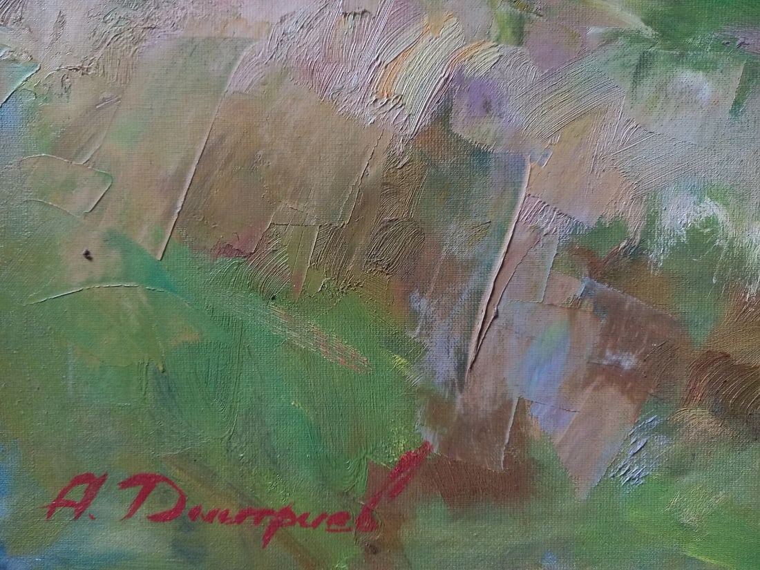 Oil painting Morning in the Carpathians Alex Ditriev - 5