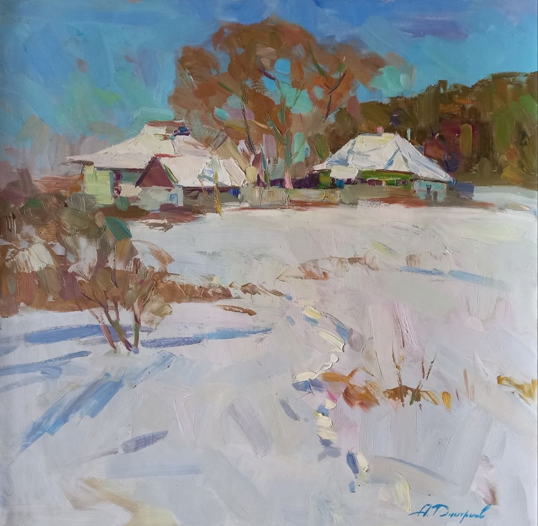 Oil painting Frosty Alex Ditriev: Title: Oil painting Frosty Alex Ditriev Description: 246AD Painter: Alex Ditriev S?ze: 80x80 cm/ 31.5x31.5 inches Components: oil, canvas Original painting from our collection ERA: Short information: 