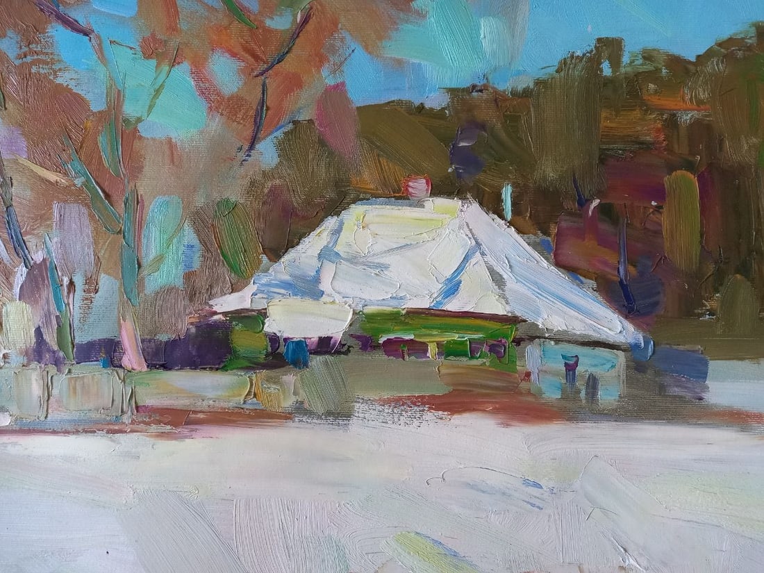Oil painting Frosty Alex Ditriev - 4