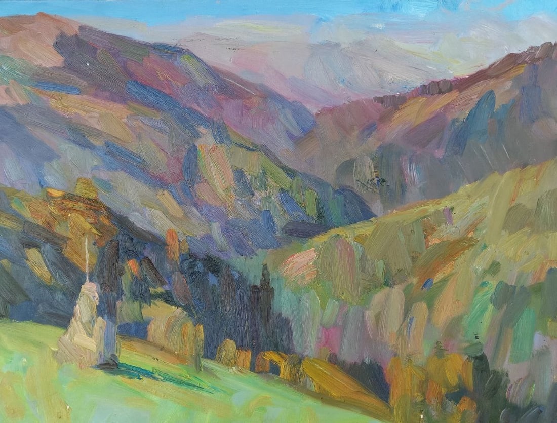 Oil painting Carpathians Alex Ditriev (1 of 8)