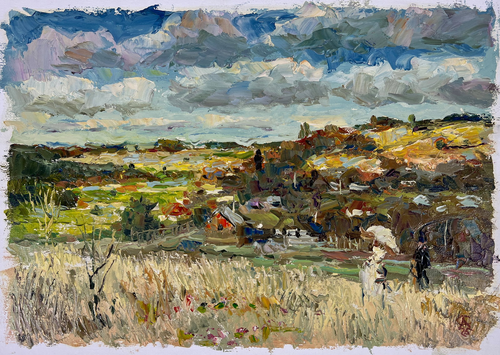 Oil painting Cloudy Sergey Ivanovich Animov (1 of 11)