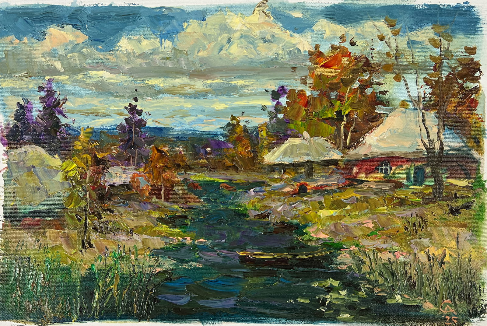 Oil painting stream Sergey Ivanovich Animov (1 of 11)
