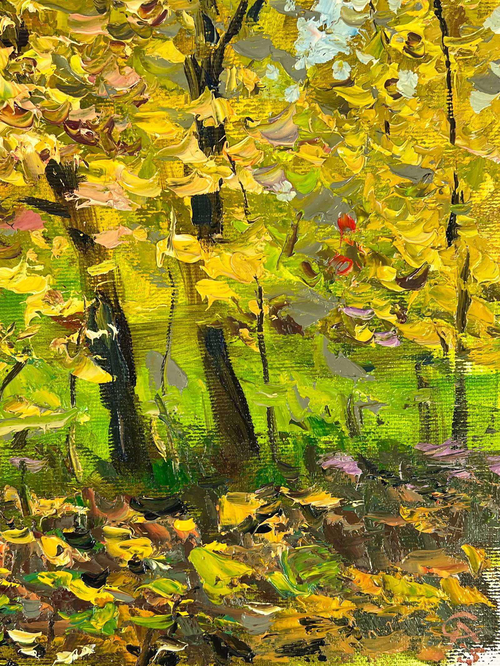 Oil painting autumn Sergey Ivanovich Animov - 11