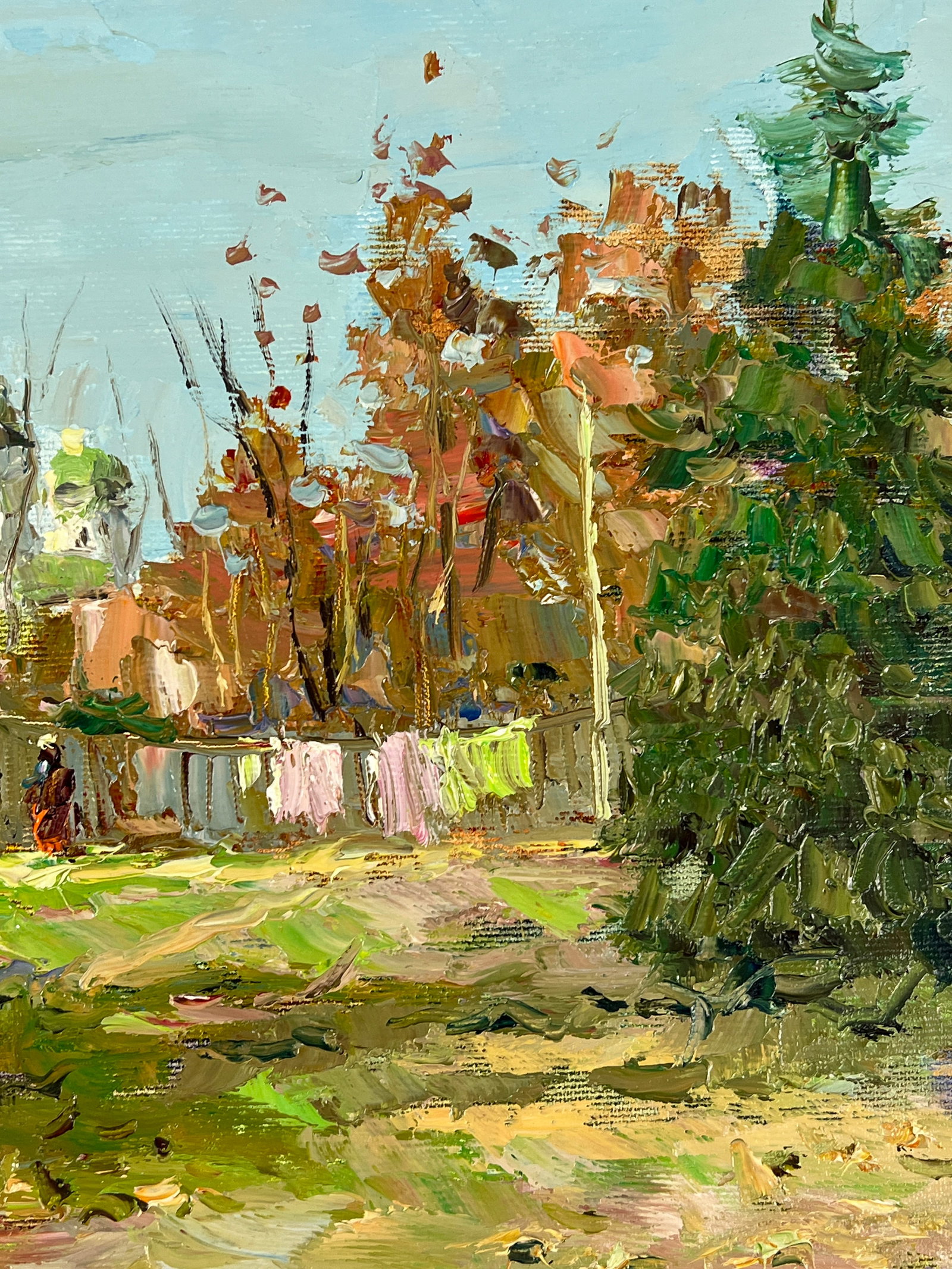 Oil painting courtyard Sergey Ivanovich Animov - 10