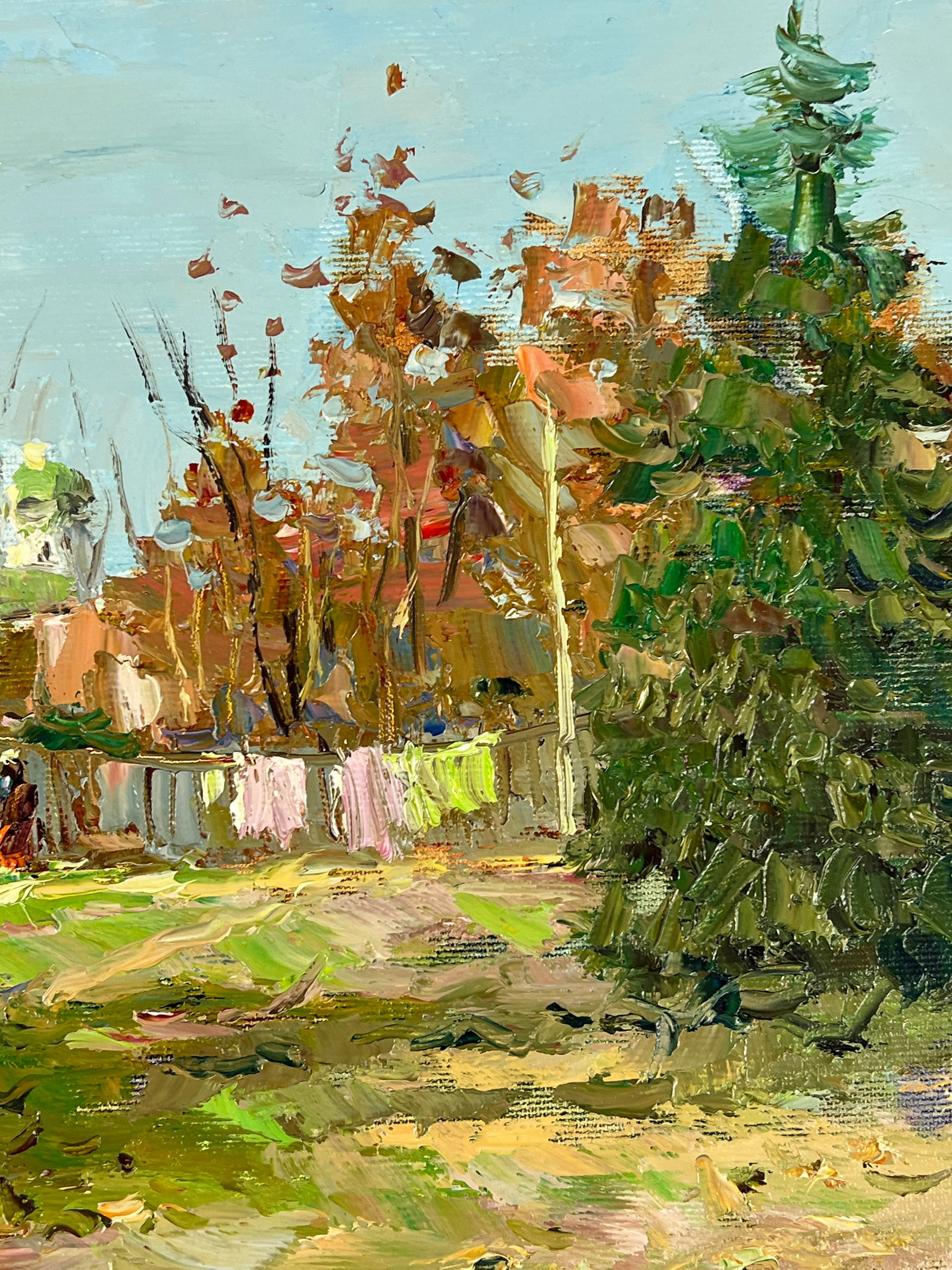 Oil painting courtyard Sergey Ivanovich Animov - 11