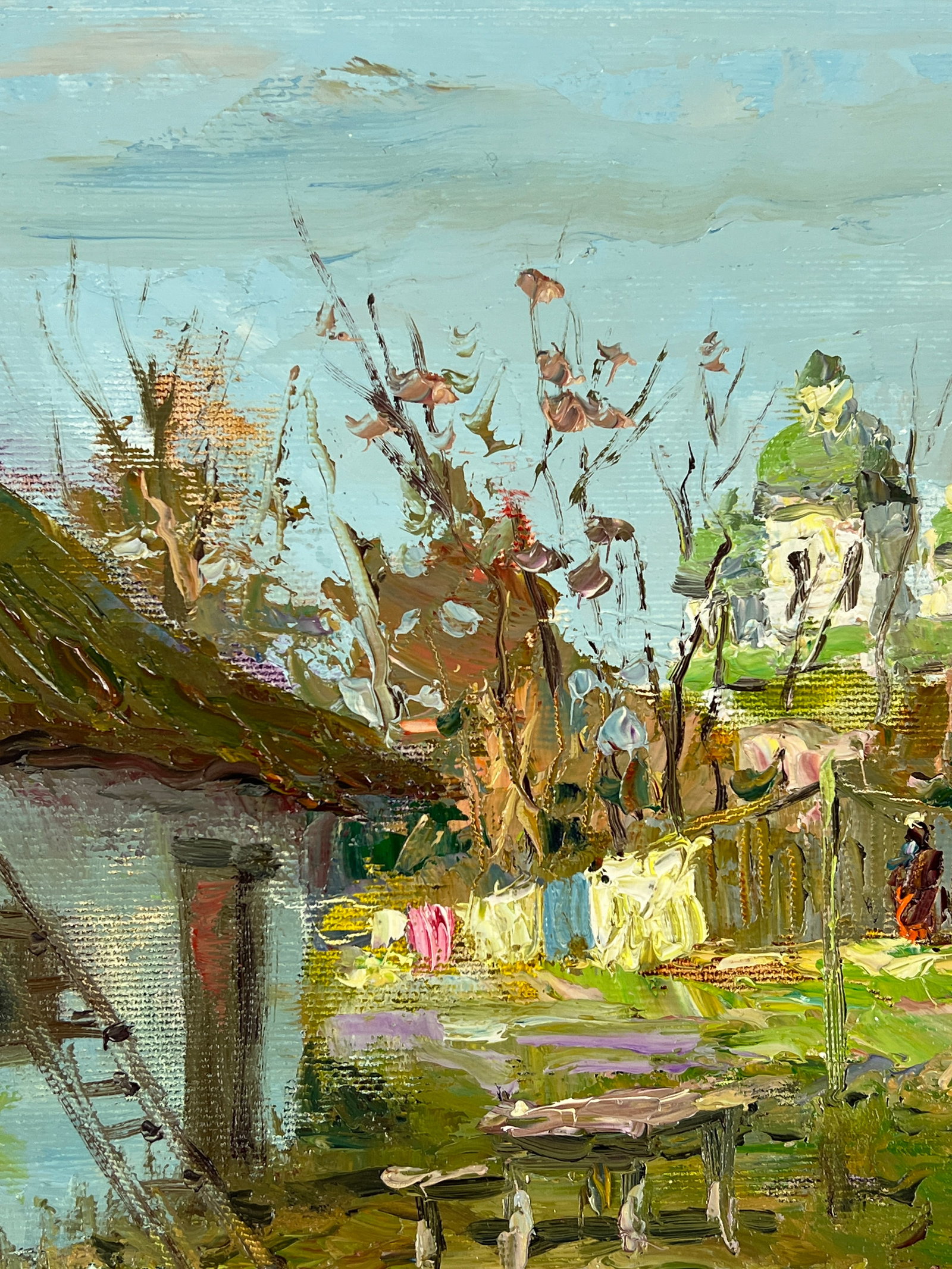 Oil painting courtyard Sergey Ivanovich Animov - 4