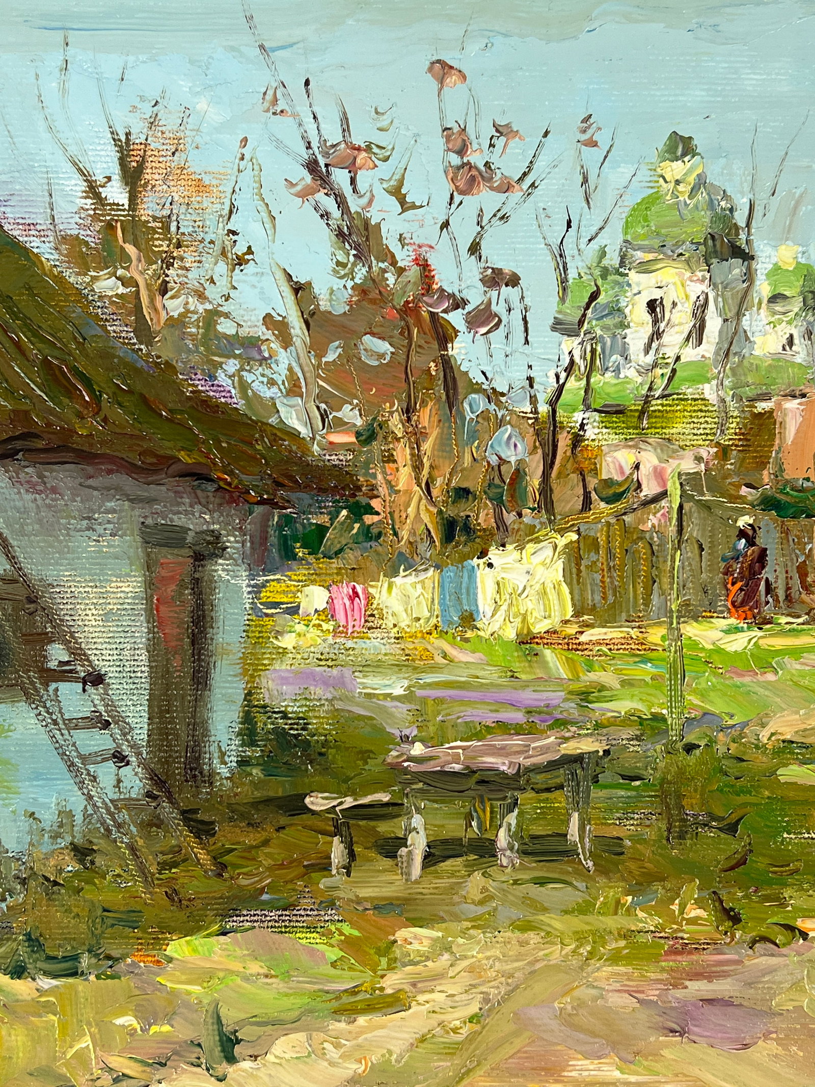 Oil painting courtyard Sergey Ivanovich Animov - 5