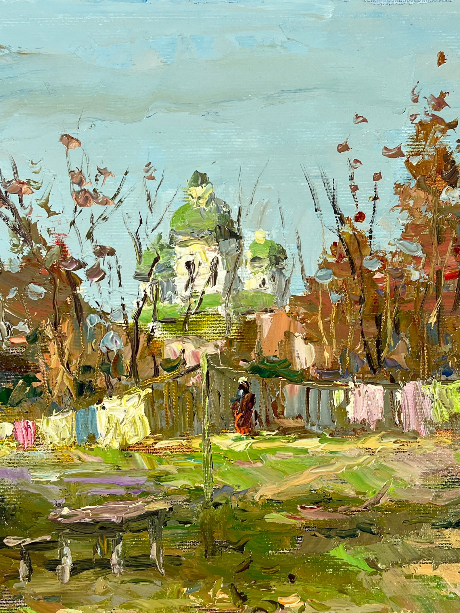 Oil painting courtyard Sergey Ivanovich Animov - 6