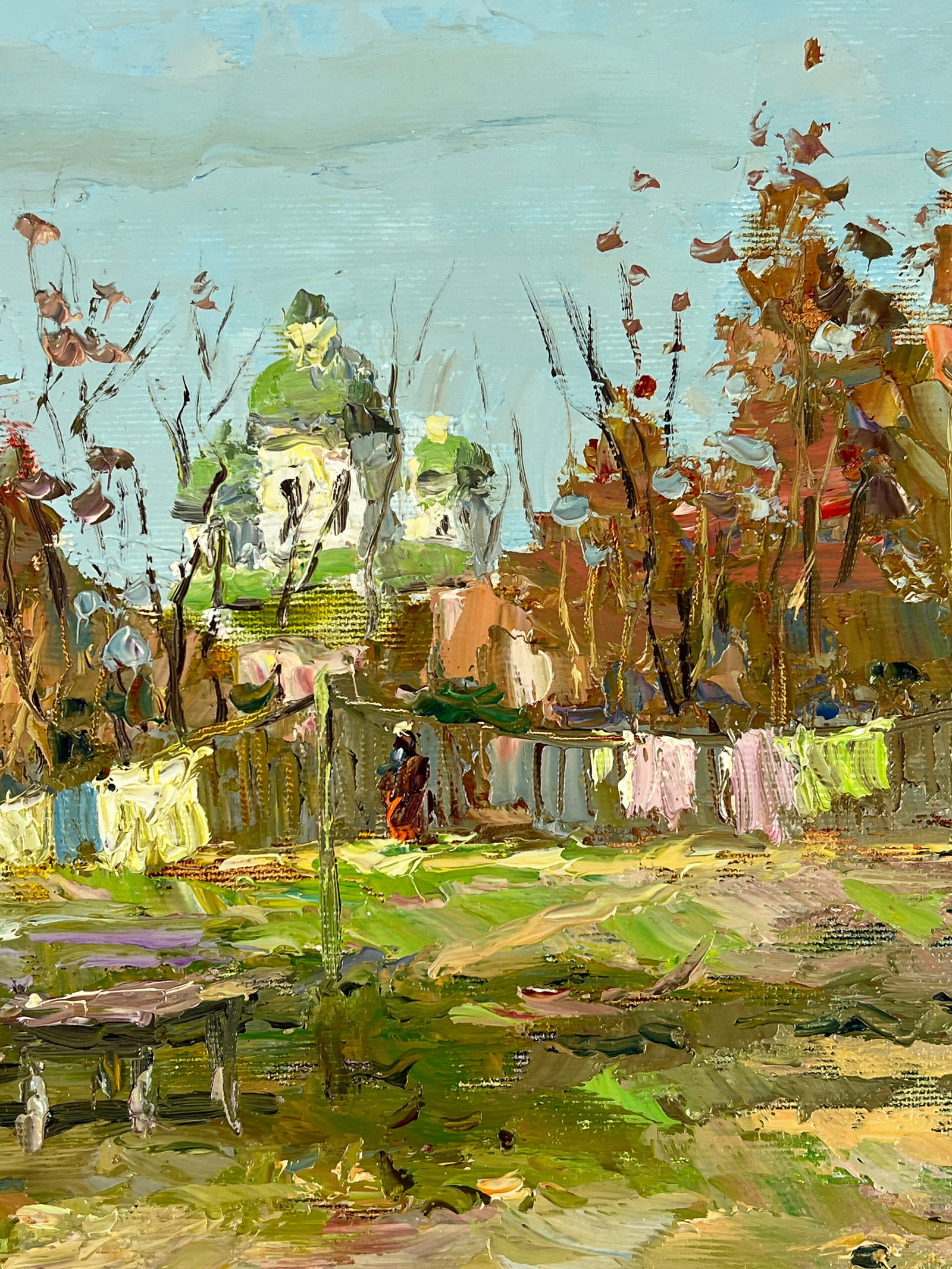 Oil painting courtyard Sergey Ivanovich Animov - 7