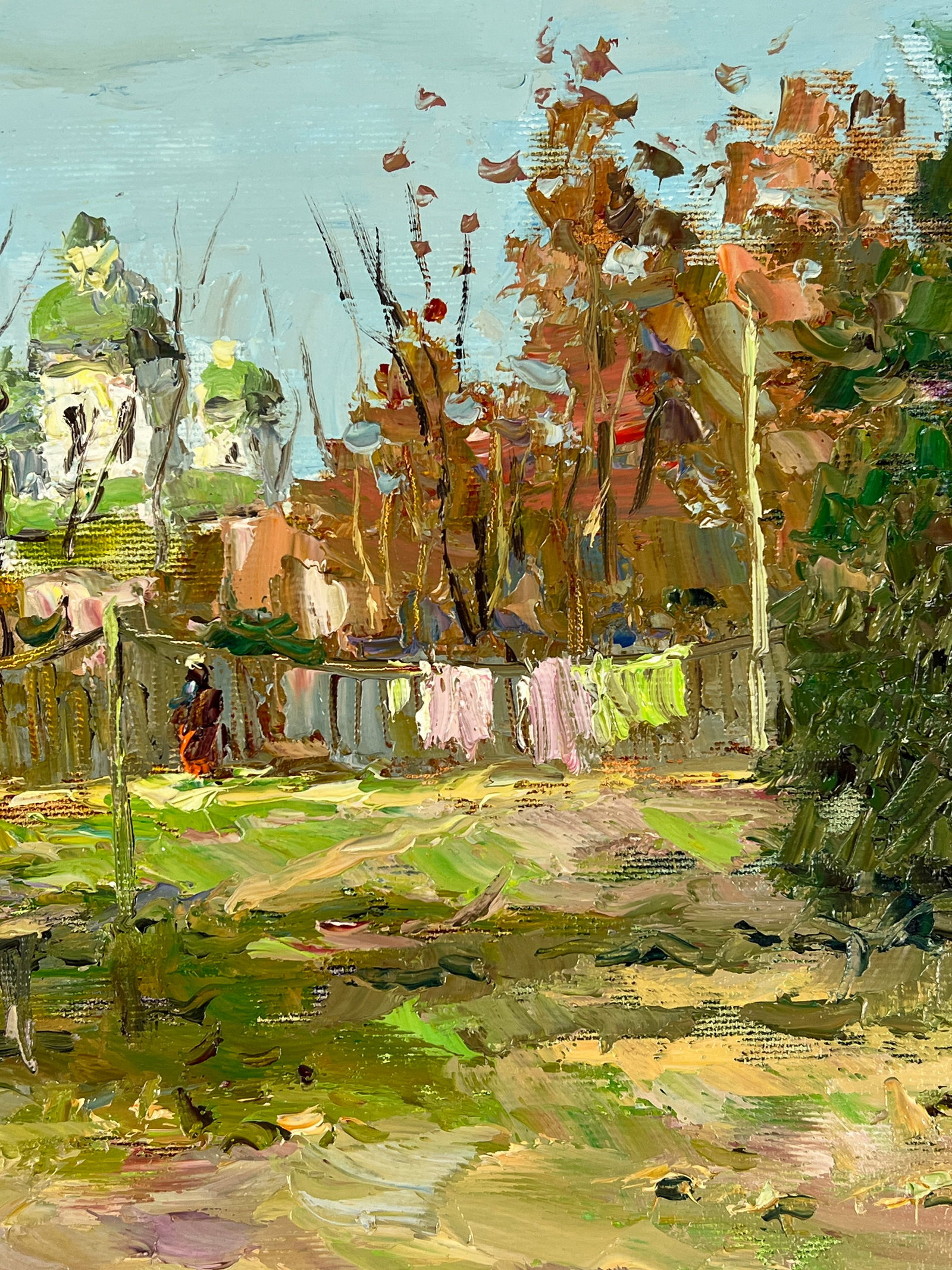Oil painting courtyard Sergey Ivanovich Animov - 9
