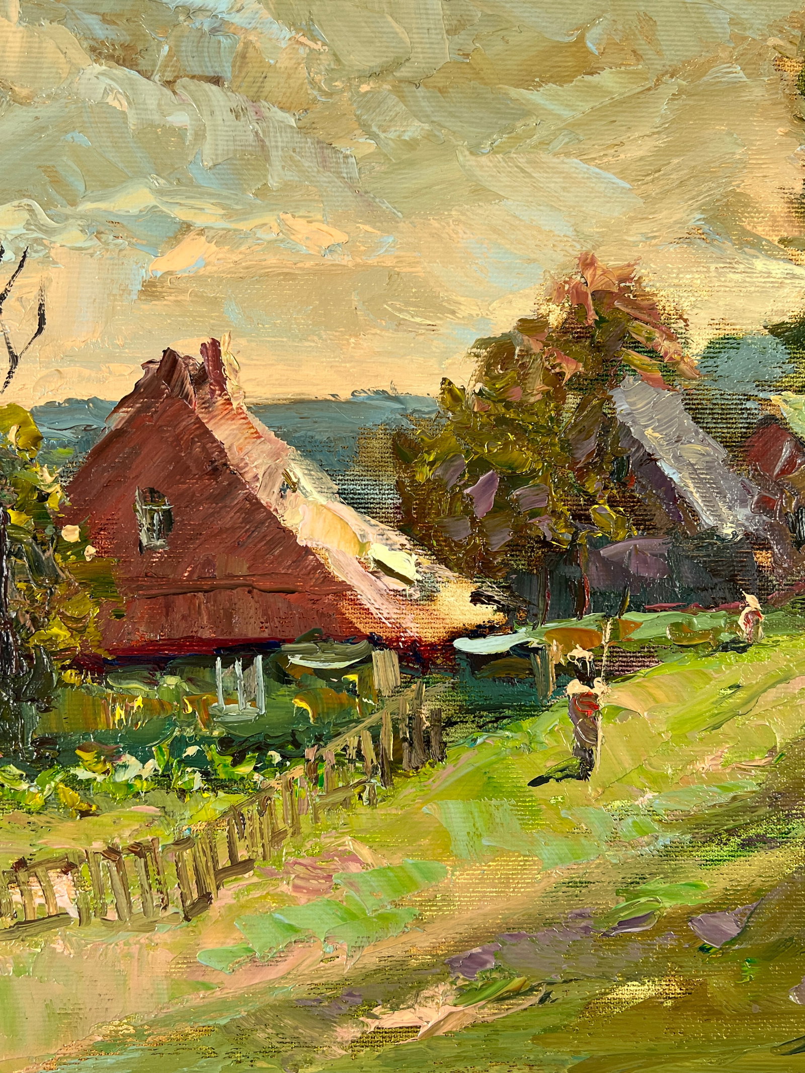 Oil painting House on the hill Sergey Ivanovich Animov - 5