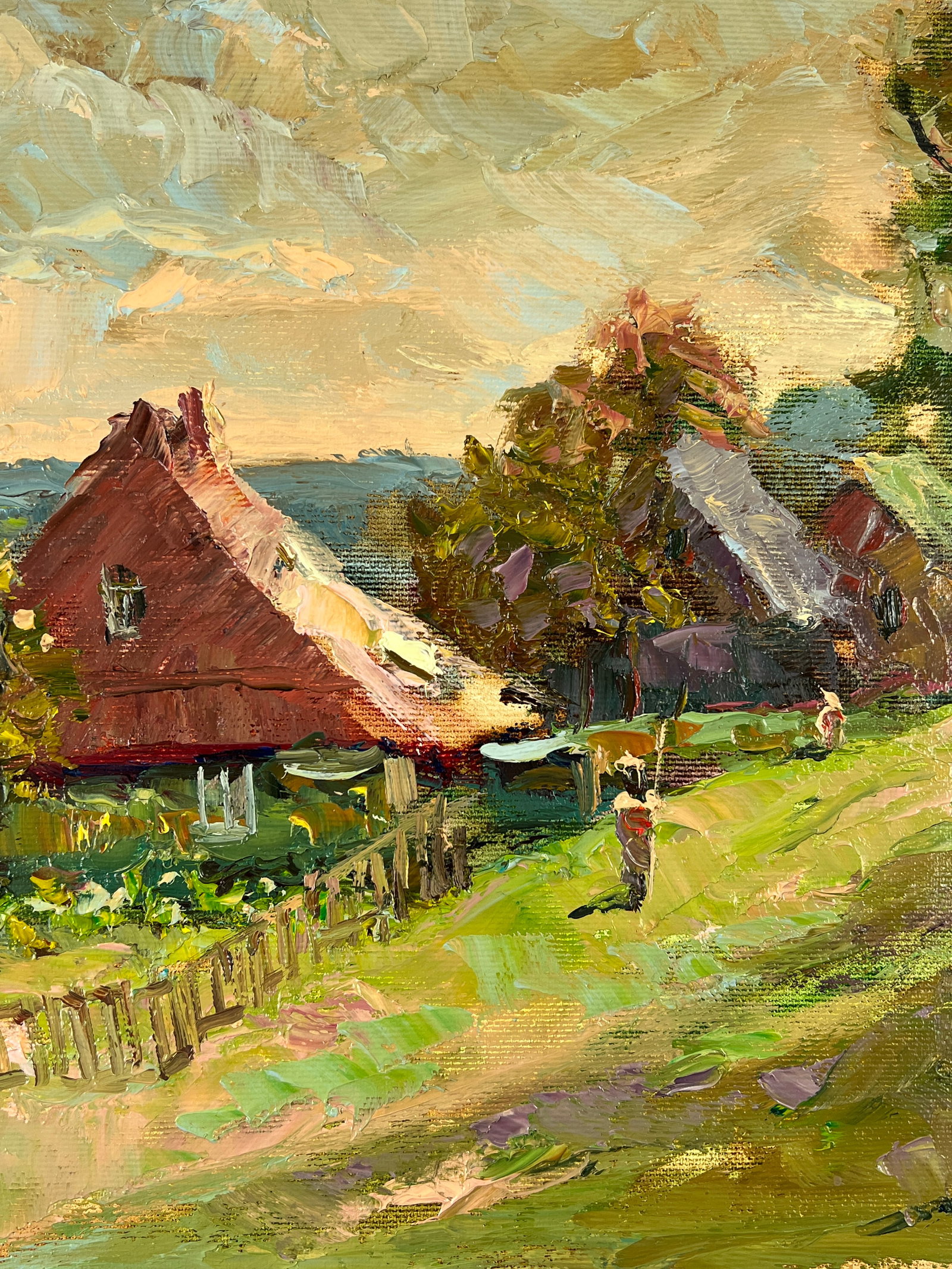 Oil painting House on the hill Sergey Ivanovich Animov - 6